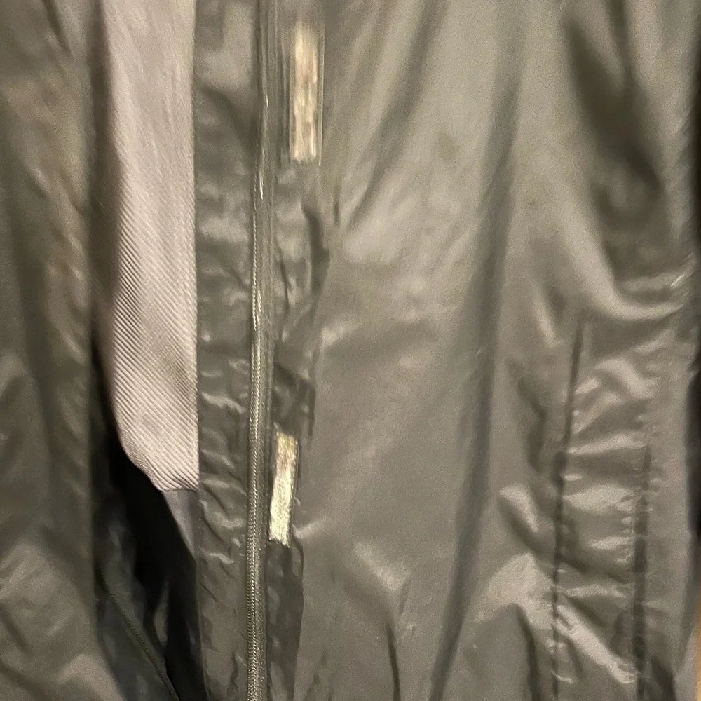 Women’s black hooded waterproof Columbia jacket. Size S